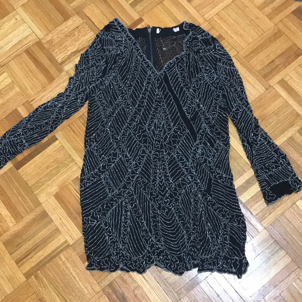 Kate Moss for Topshop beaded cocktail dress 8
